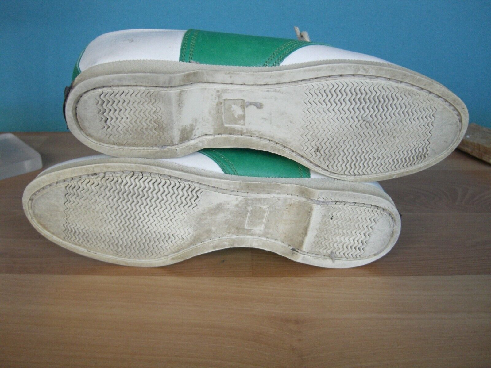 Vintage 1980's Green/white Saddle Shoes Polo by R… - image 11