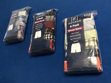 Men's underwear George : woven boxer briefs, in various sizes and colors 6 pack