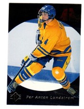 1995-96 Upper Deck SP #187 Per Anton Lundstrom RC TEAM SWEDEN ROOKIE