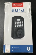 Kwikset 99420-003 Aura Bluetooth Programmable Keypad Door Lock Deadbolt
