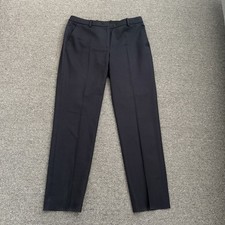 The Kooples Straight Leg Wool Dark Navy Blue Pants Waist 32 Euro Sz 40 Trousers