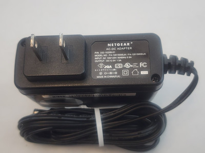 OEM NETGEAR FA-1201500SJA FA-1201500SUA 332-10209-01  AC ADAPTER 12V  1.5A  A4.5