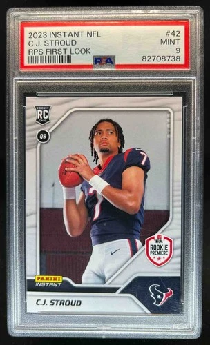 2023 Panini Instant NFL RPS First Look C.J. Stroud RC #42 Texans PSA 9
