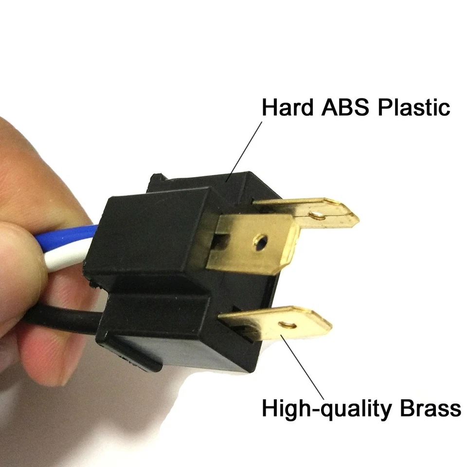4Pairs For Mitsubishi H4 3Pin Head Lamp LED Xenon Kit Modify Wiring Plug+Socket - image 4 of 4