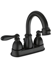 MOEN WS84667BL CALDWELL MATTE BLACK 2-HANDLE HIGH-ARC BATHROOM FAUCET