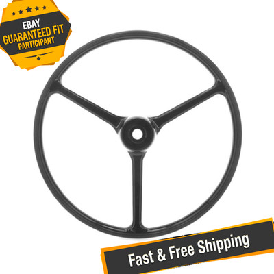 Crown Automotive 927417 Black Steering Wheel for 1964-1975 Jeep CJ3B/CJ5/CJ6