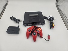 Nintendo 64 Console  OEM Controller  OEM Cables W Jumper Pak Look At Pics