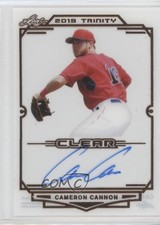 2019 Leaf Trinity Clear Auto Cameron Cannon #CA-CC2 Auto 9cf