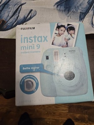 Fujifilm Instax Mini 9 Instant Film Camera - Blue - Open Box Free Fast Shipping!