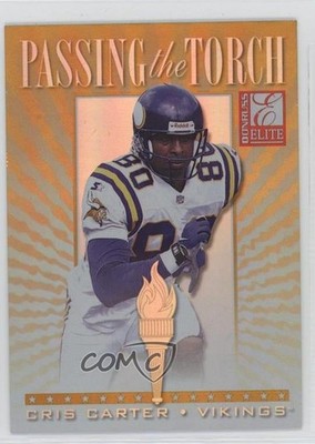 1999 Donruss Elite Passing the Torch 1270/1500 Cris Carter #17 HOF 0a2