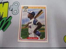 1983 Donruss Leaf Hall of Fame Greats Hank Aaron Card #H7