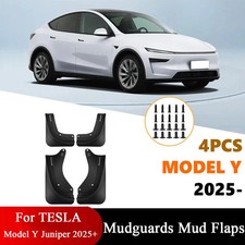 New Mudguards for Tesla Model Y Juniper 2025 2026 Accessory Mud Flaps Anti-Snow