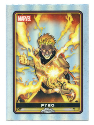 2025 Topps Chrome Deadpool #25 Pyro Refractor