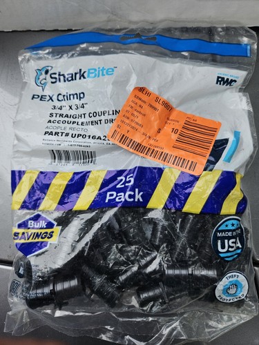 SharkBite PEX-B 3/4 In. Poly Alloy Barb Coupling (25-Pack) UP016A25