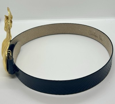 Christopher Ross Vintage Zebra Signed 24K Gold Plated Navy  display picture 3