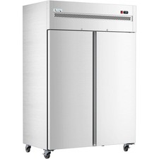 54" Solid Door Stainless Steel Reach-In Freezer
