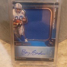 2025 Panini Silhouette Barry Sanders Detroit Lions Autograph Patch /25