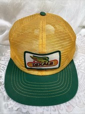 Vintage DEKALB Patch Mesh Pom Short Bill Snapback Trucker Hat / Cap Farmcore