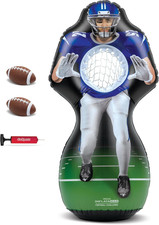 Gosports Football Toss Game for Kids - 4 Ft Inflatable Receiver Touchdown Toss G