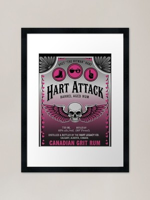 Hart Attack Rum Framed Art Print Framed Wall Art Poster Canvas Print Picture