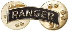 EagleEmblems P12010 PIN-Army,Ranger,TAB,Mini (GLD/BLK) (.875'')