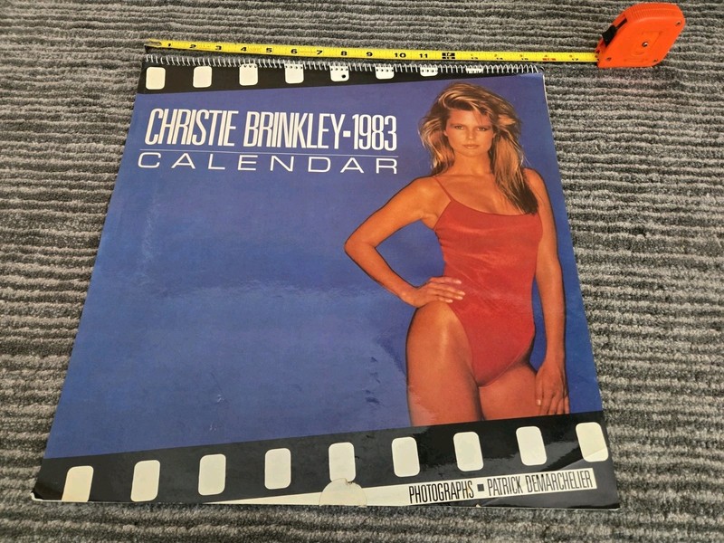 Christie Brinkley 1983 Calendar Patrick Demarchelier Bikini Art Naughty 