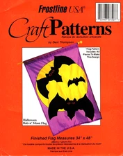 Bats n' Moon Flag Halloween Flag Frostline Sewing Pattern 07507