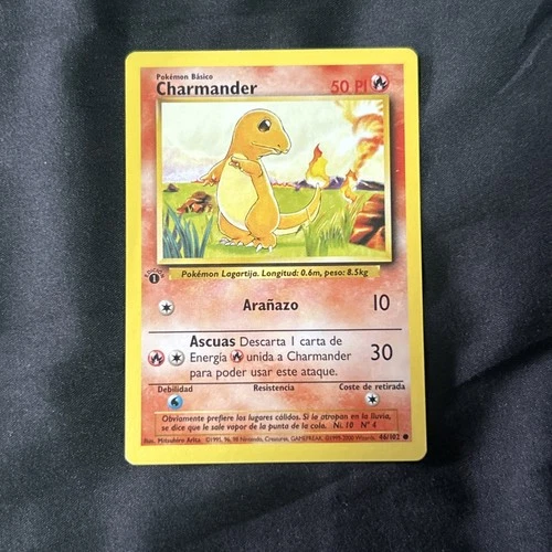 New ListingPokémon TCG Charmander Base Set 46/102 Regular 1st Edition Spanish