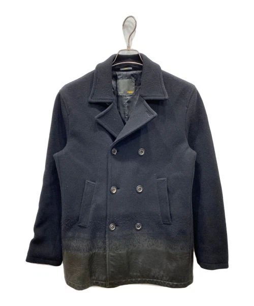 FENDI P Coat commutabile in pelle taglia L capospalla uomo 