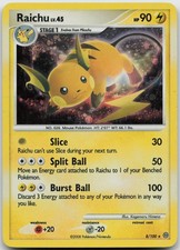 Raichu 8/100 Stormfront Holo Pokemon Lightly Played