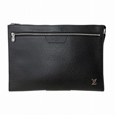 Louis Vuitton Taiga Pochette 24H M30965 Clutch Bag/Second B Free Shipping Used