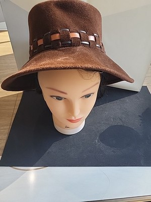 DANIELE MEUCCI Made in ITALY 100% Wool Bucket Hat Brown | eBay display picture 1