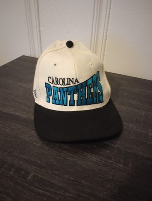 Vintage 90s Carolina Panthers Spellout Pro Line Apex One Fitted Hat Size 7 1/4