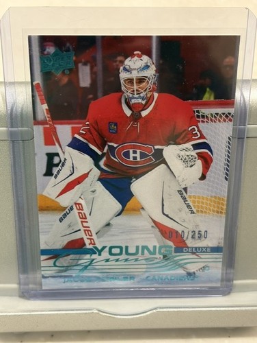 Jacob Fowler's Rookie Card #10/250 Deluxe Young Guns Jacob Fowler 2025-26 UD Extended Series ...