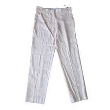 Stella McCartney Women's Beige Silk Linen High Rise Dress Pants Size 40 Euc