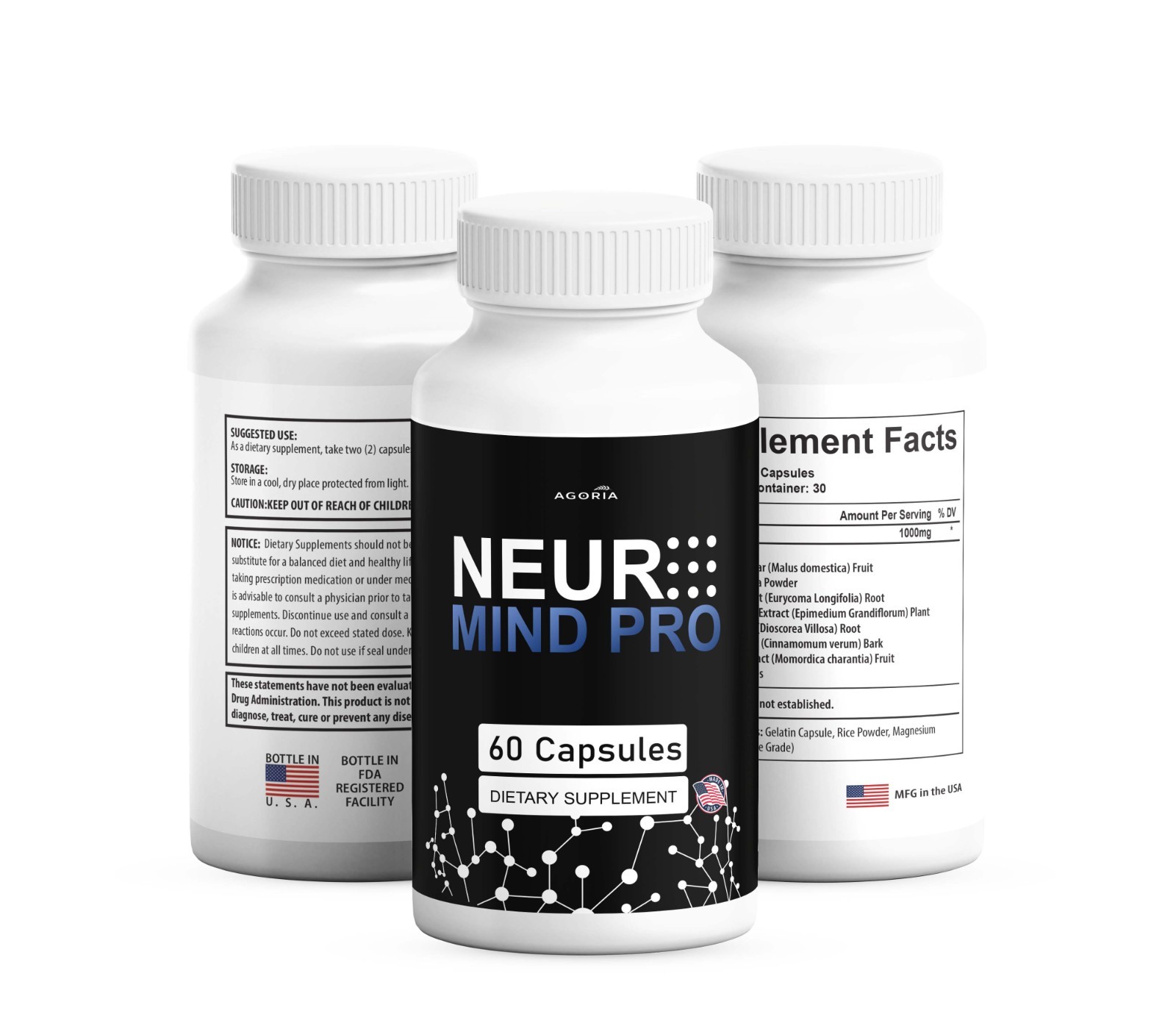 Neuro Code Supplement (5 Pack) Neuro Mind Pro Nootropic Natural Brain Formula Supplement | eBay