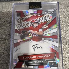Wild Card Heisman Winner Fernando Mendoza Autographed 1/1 Football Card