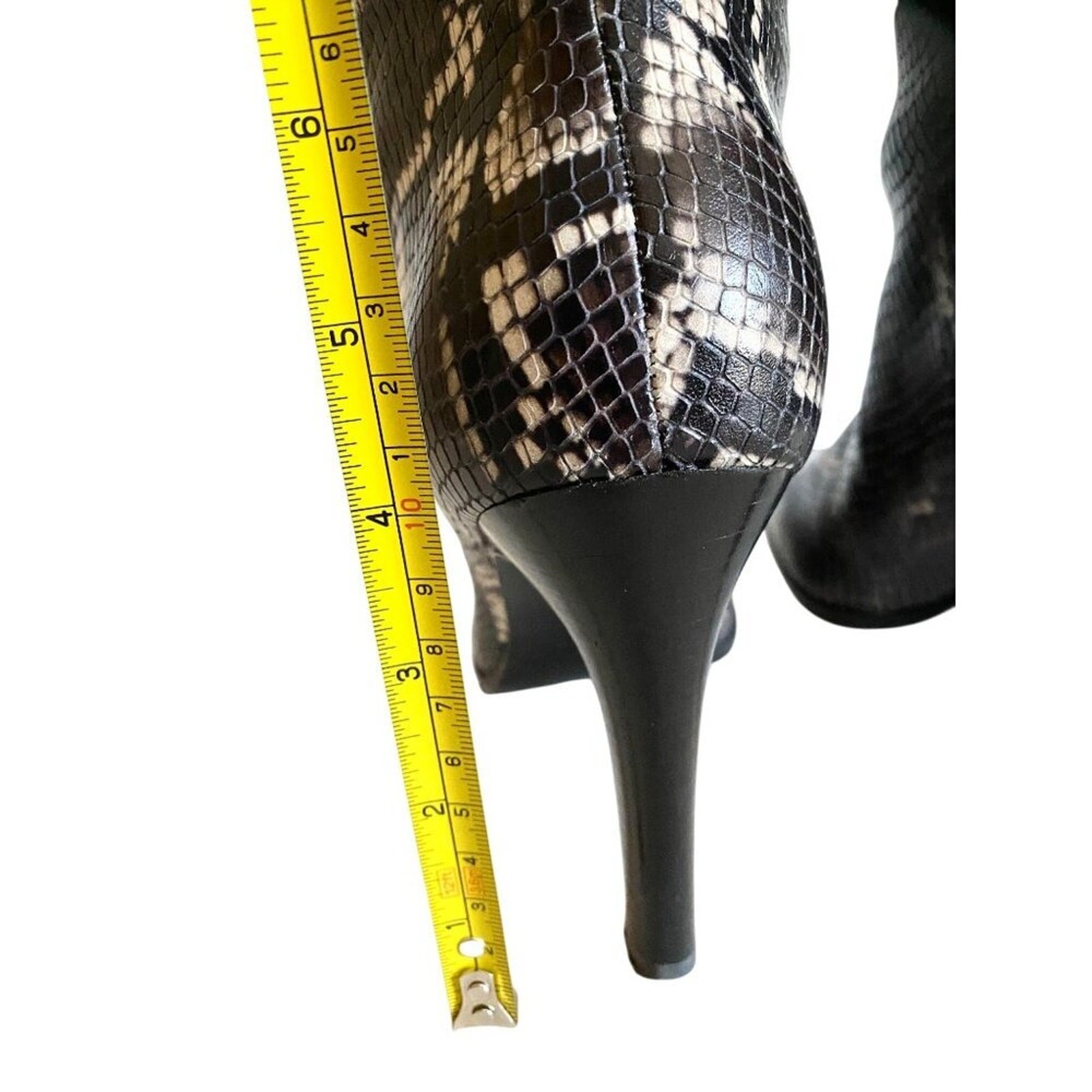 Sigerson Morrison Python Embossed Knee High Leath… - image 12