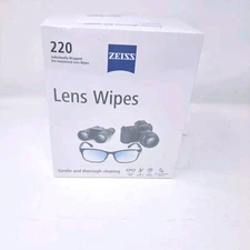 220 Pcs ZEISS Pre-Moistened Eyeglass Lens Cleaning Wipes