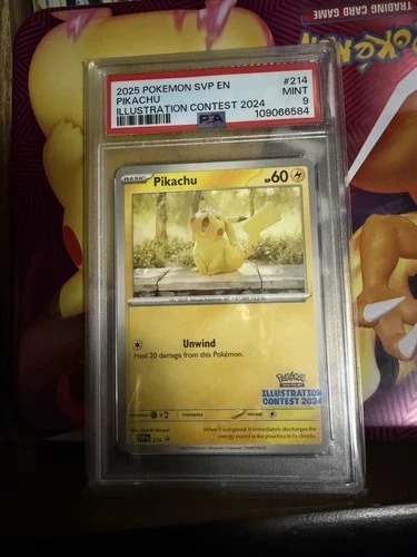 Pokémon Pikachu 214 Illustration Contest Promo SV Scarlet & Violet PSA 9
