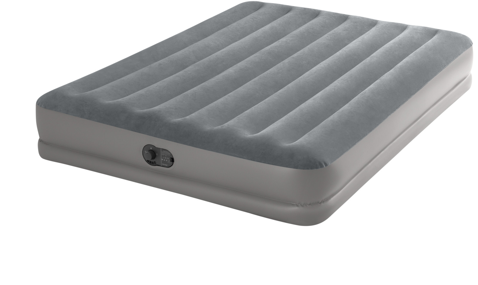 Intex 64114WL Prestige Air Mattress with Built-In USB Pump Gray Queen 3690₽