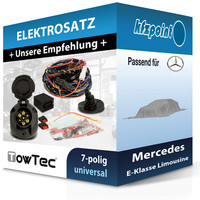 für Mercedes E-Klasse Limousine 06.95-03.02 Towtec E-Satz 7Polig Universell NEU