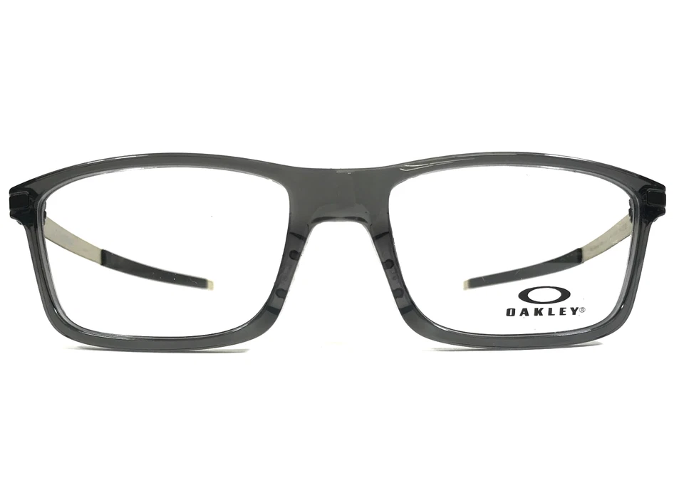 Oakley Eyeglasses Frames Pitchman OX8050-0655 Grey Smoke Shiny Black 55-18-140 - Image 3 of 4