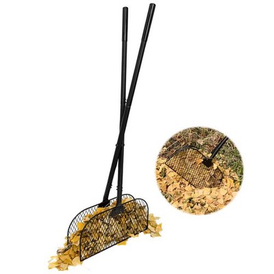 Leaf Grabber Rake with Long Handle, Leaf Picker Upper Grass Collector, Yard R...