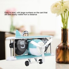 Airplane Flip Clock 12 Hours Retro Battery Powered Auto Flip Desk Clock For HEN
