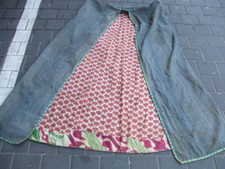 ANTIQUE UZBEK IKAT COAT CHAPAN ROBE 1900