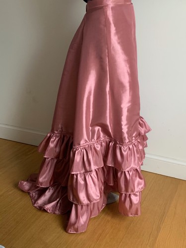Handmade Edwardian style (early 1900s) Petticoat underskirt fishtail trains,new - Picture 8 of 17