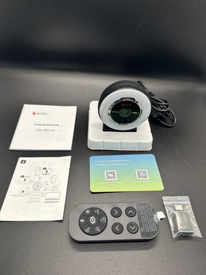 Streaming Webcam With Microphone 1080p 60fps Usb Web Cam With Ring Light And Re