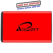 Long Lifespan AceSoft 1350mAh Replaceable Battery for LG Wine 4 UN540 CellPhone