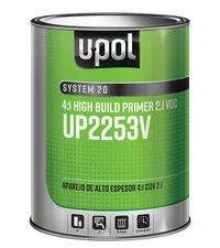 U-POL Products UP2253V 2.1 VOC 4:1 High Build Primer, Gray, 8lbs